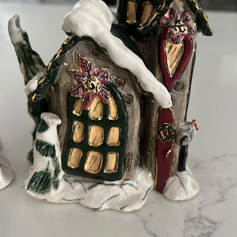 Blue Sky by Heather Goldmine House Candle Sticks